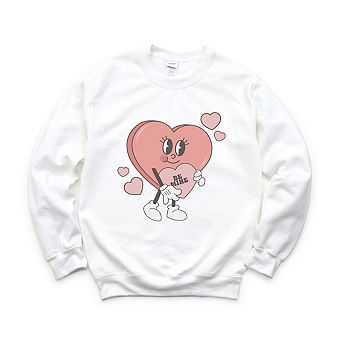 Be Mine Heart Cartoon Sweatshirt