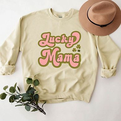 Lucky Mama Retro Clovers Sweatshirt