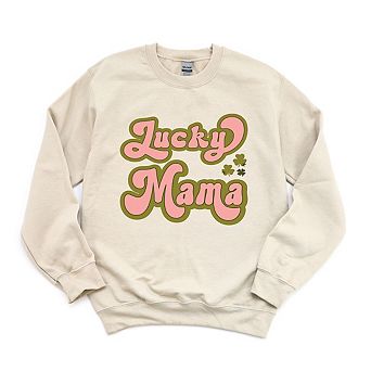Lucky Mama Retro Clovers Sweatshirt