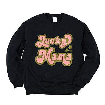 Lucky Mama Retro Clovers Sweatshirt