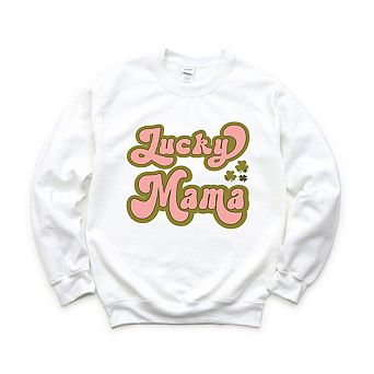 Lucky Mama Retro Clovers Sweatshirt