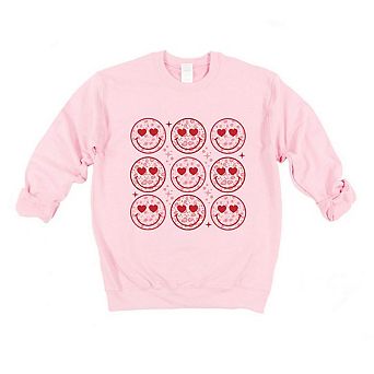Simply Sage Market Nine Valentine Faces Sweatshirt