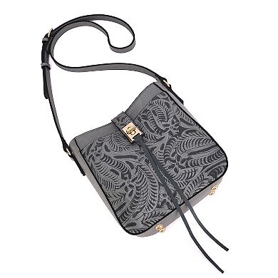 Mellow World Mikey Embossed Crossbody Bag