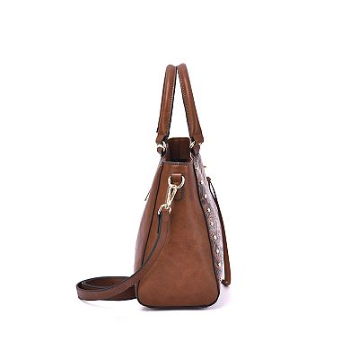 Mellow World Micah Embossed Satchel Bag