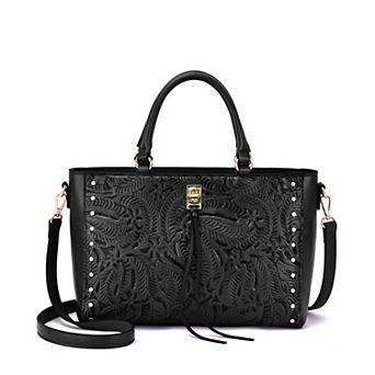 Mellow World Micah Embossed Satchel Bag
