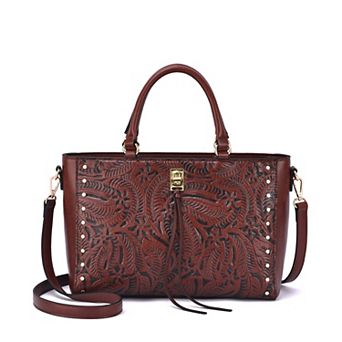 Mellow World Micah Embossed Satchel Bag