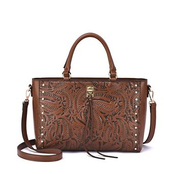Mellow World Micah Embossed Satchel Bag