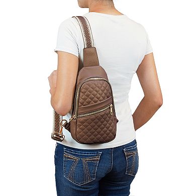 Mellow World Adeline Quilted Sling Bag with Adjustable Strap