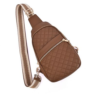 Mellow World Adeline Quilted Sling Bag with Adjustable Strap