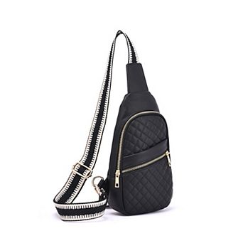 Mellow World Adeline Quilted Sling Bag with Adjustable Strap