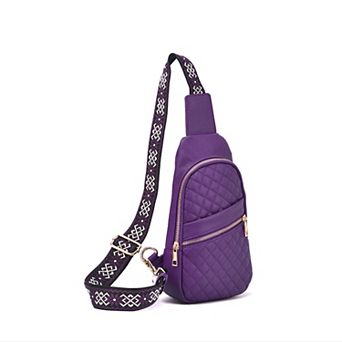 Mellow World Adeline Quilted Sling Bag with Adjustable Strap