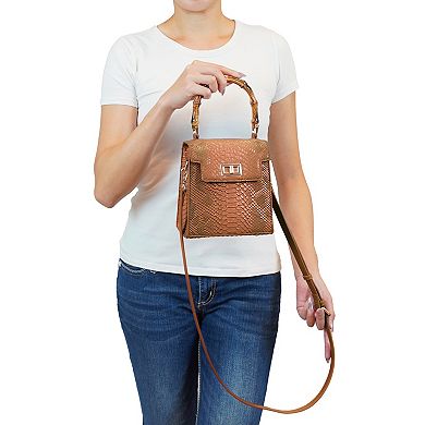 Mellow World Sia Snake Embossed Crossbody Bag