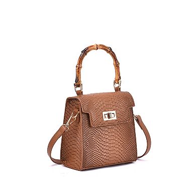 Mellow World Sia Snake Embossed Crossbody Bag