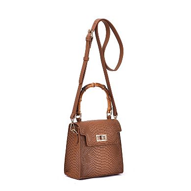 Mellow World Sia Snake Embossed Crossbody Bag