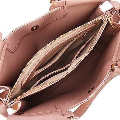 Mellow World Cosette Whipstitch Accented Satchel Bag