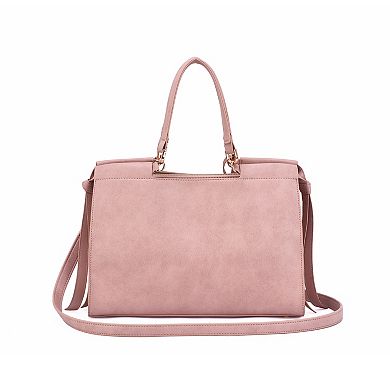 Mellow World Cosette Whipstitch Accented Satchel Bag