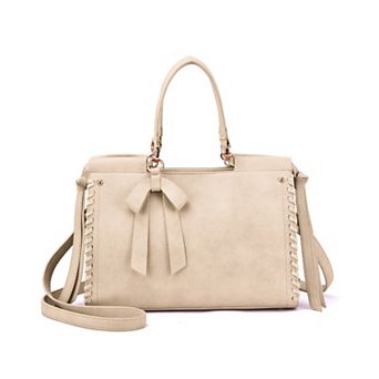 Mellow World Cosette Whipstitch Accented Satchel Bag