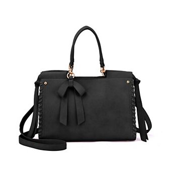 Mellow World Cosette Whipstitch Accented Satchel Bag
