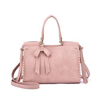 Mellow World Cosette Whipstitch Accented Satchel Bag