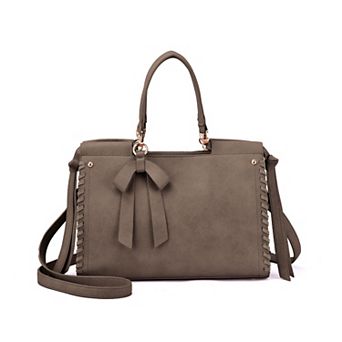 Mellow World Cosette Whipstitch Accented Satchel Bag