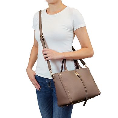 Mellow World Ellington Pebbled Satchel Bag