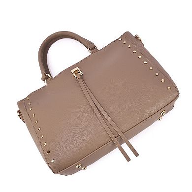 Mellow World Ellington Pebbled Satchel Bag