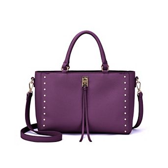 Mellow World Ellington Pebbled Satchel Bag