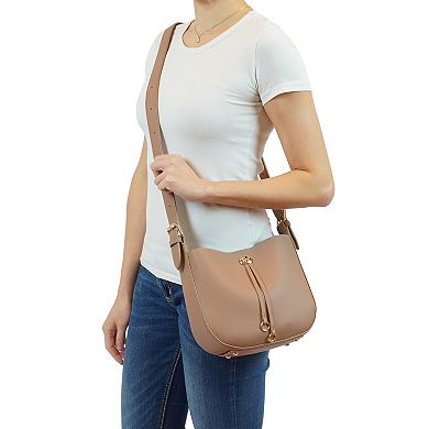 Mellow World Harrison Faux Leather Crossbody Saddle Bag