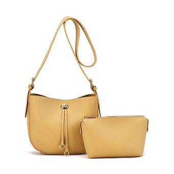 Mellow World Harrison Faux Leather Crossbody Saddle Bag