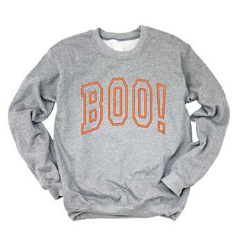 Embroidered Boo Arched Orange Thread Sweatshirt