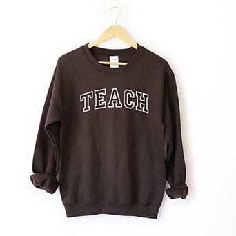 Simply Sage Market Embroidered Teach Sweatshirt