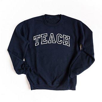 Simply Sage Market Embroidered Teach Sweatshirt