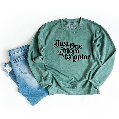 Simply Sage Market Just One More Chapter Fancy Script Sweatshirt