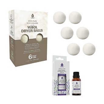Pursonic Laundry Care Bundle Wool Dryer Balls & Essential Oil Set