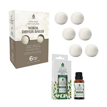 Pursonic Laundry Care Bundle Wool Dryer Balls & Essential Oil Set