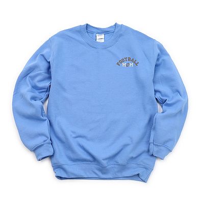 Simply Sage Market Embroidered Football Mom Sweatshirt