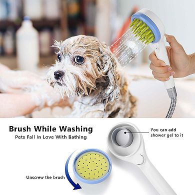 Pet Dog Shower Sprayer with Hose & Diverter