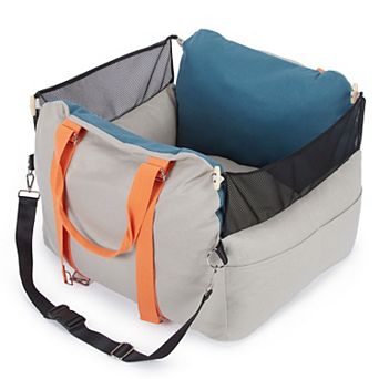 3-in-1 Dog Booster Car Seat with Storage Pockets and Safety Belt