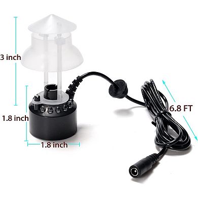 12 LED Mist Maker Fogger With Waterproof Buckler