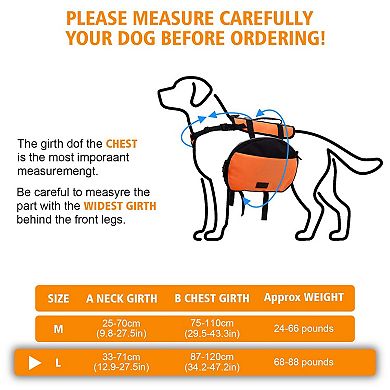 Dog Saddle Bag With Adjustable Strap