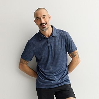 Men's Tek Gear® Dry Tek Button Polo Shirt