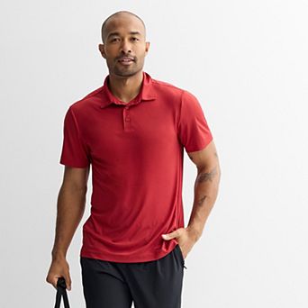 Men's Tek Gear® Dry Tek Button Polo Shirt