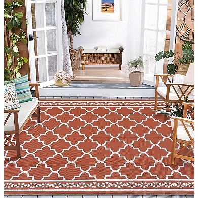 Garvee Outdoor Aea Rugs Moroccan Foldable Rugs for RV Trip Picnic Camping