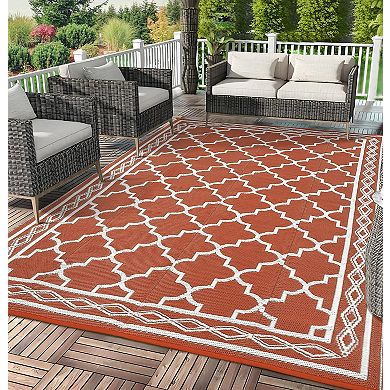 Garvee Outdoor Aea Rugs Moroccan Foldable Rugs for RV Trip Picnic Camping