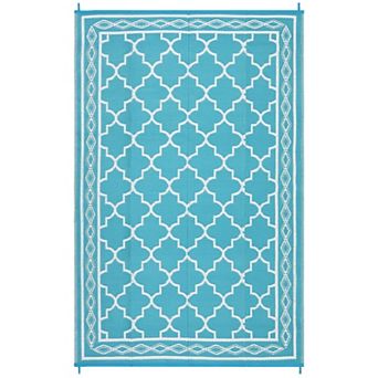 Garvee Outdoor Area Rugs Moroccan Foldable Rugs for RV Trip Picnic Camping