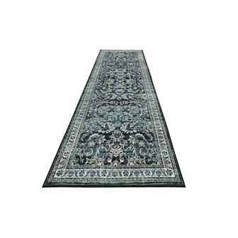 Garvee Machine Washable Boho Vintage Floral Printed Area Rug for Indoor Use