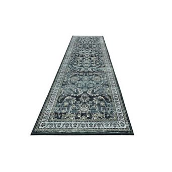 Garvee Machine Washable Boho Vintage Floral Printed Area Rug for Indoor Use
