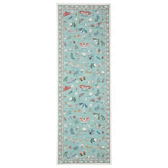 Garvee Machine Washable Midsummer Insects Pattern Printed Non Slip Area Rug Perfect for Home Decor