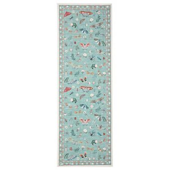 Garvee Machine Washable Midsummer Insects Pattern Printed Non Slip Area Rug Perfect for Home Decor