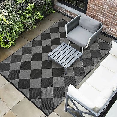 Garvee Plastic Outdoor Reversible and Washable Area Rug for RV Trip Picnic